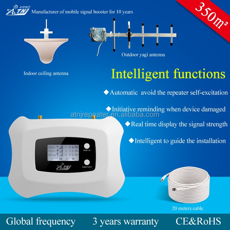 ATNJ Smart Display GSM 2G 3G 4G Signal Booster cellular amplifier repeater